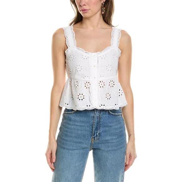 The Kooples Tops - The Kooples Floral Embroidered Peplum Top US Medium / FR 2 NWT $185
